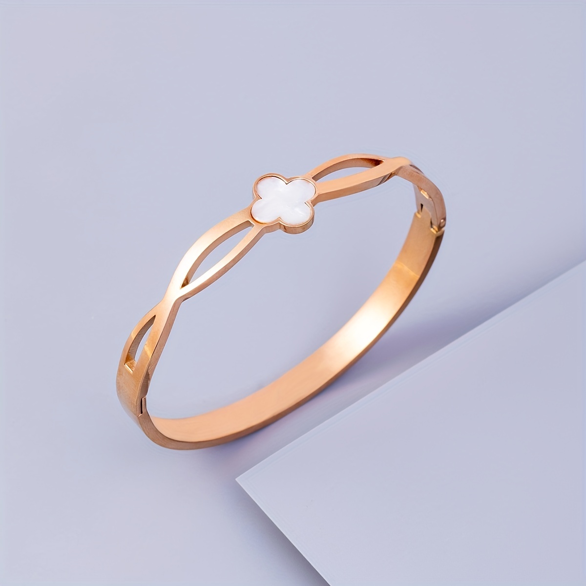Lucky Clover Flower Bracelet Rose
